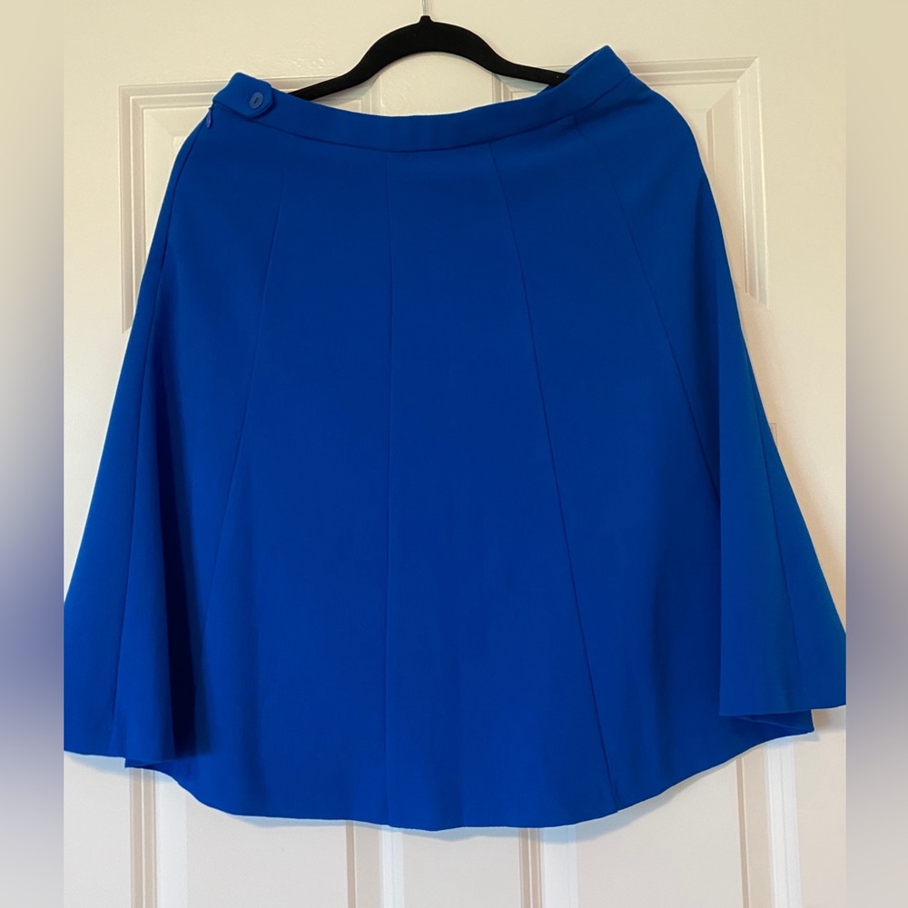 EUC- The Limited Royal Blue Skater Skirt Size: S